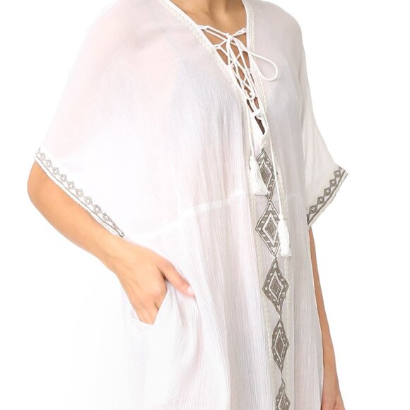 NWT VITAMIN A ISABELL MAXI CAFTAN Swim Cover Up Dress SMALL - Picture 6 of 13